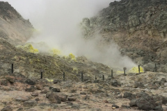 Mountain of sulfur near Lake Mashu