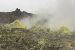Mountain of sulfur near Lake Mashu