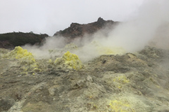 Mountain of sulfur near Lake Mashu