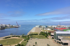 Kushiro harbor from a hotel room