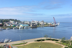Kushiro harbor from a hotel room